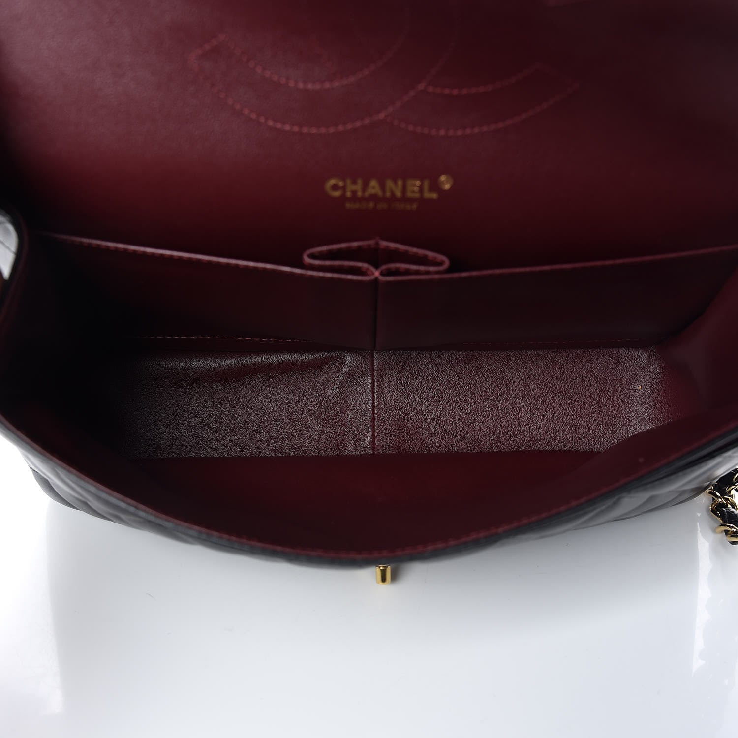 Chanel Lambskin Quilted Jumbo Double Flap Black 7 of 10