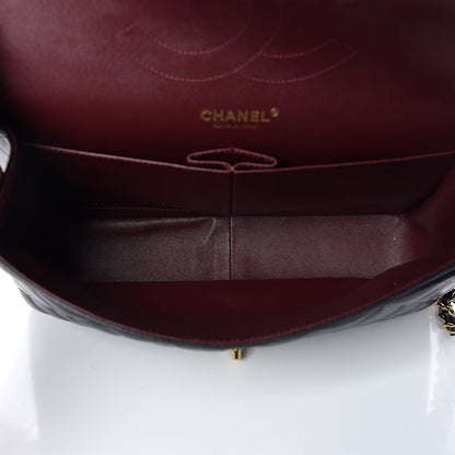Chanel Lambskin Quilted Jumbo Double Flap Black 7 of 10