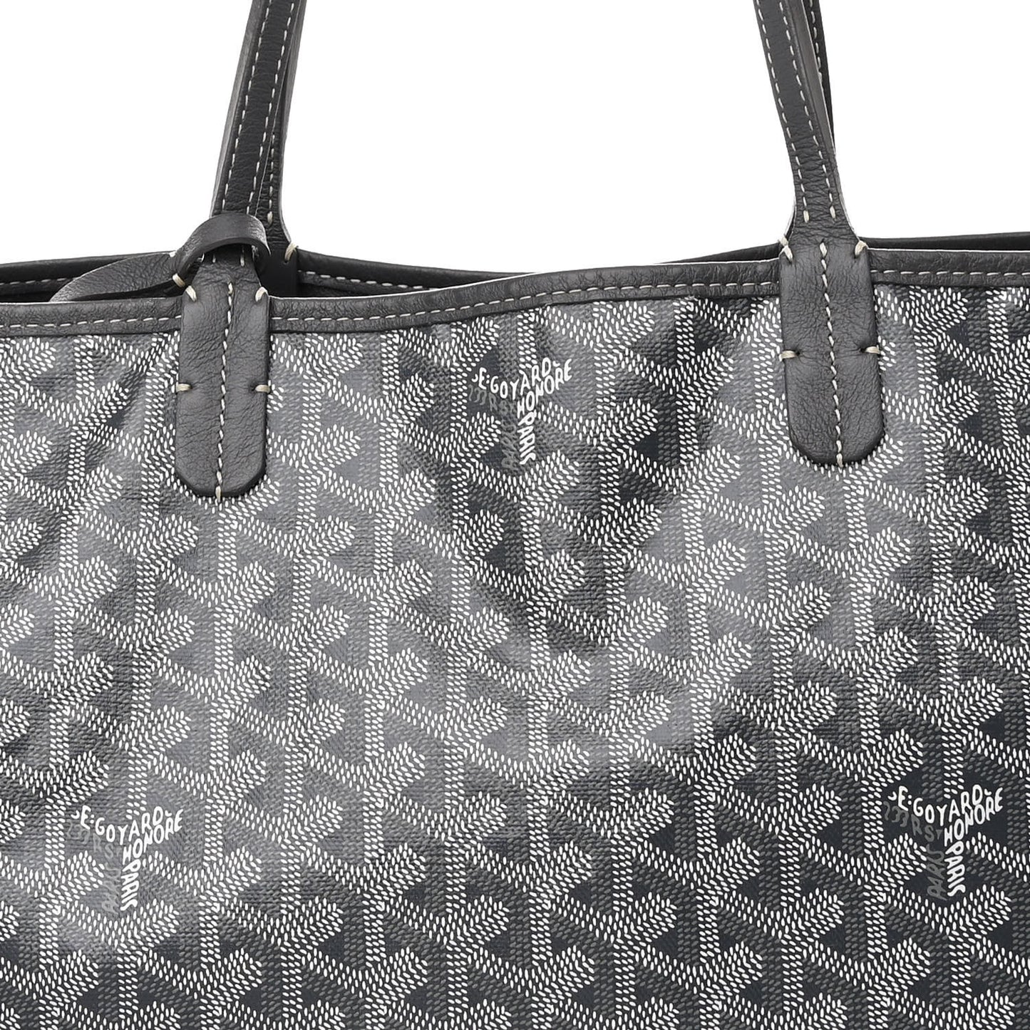 Goyardine Reversible Anjou PM Grey