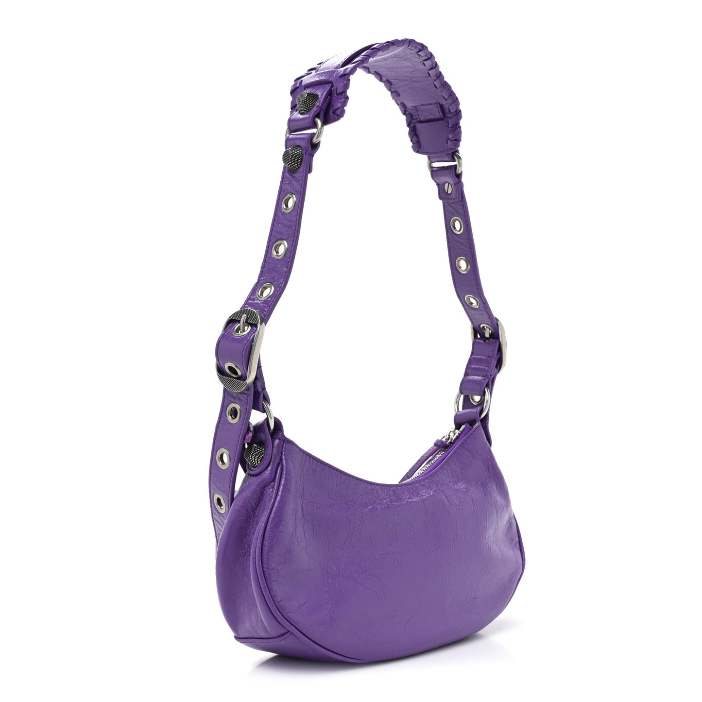 Agneau Arena Le Cagole Shoulder Bag XS Purple