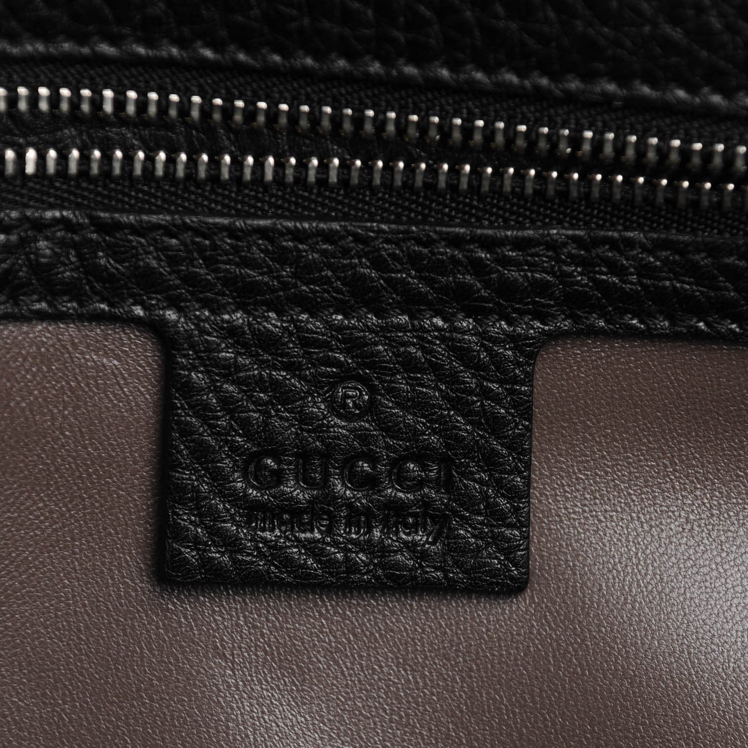 Gucci Calfskin Medium Studded Miss Bamboo Shoulder Bag Black 7 of 8