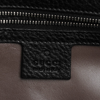 Gucci Calfskin Medium Studded Miss Bamboo Shoulder Bag Black 7 of 8
