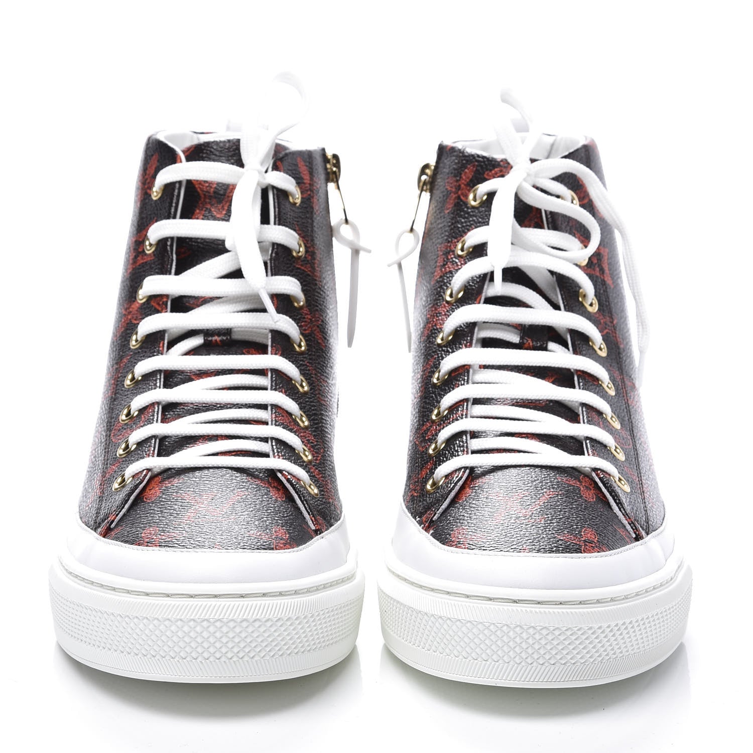 Louis Vuitton Catogram Stellar Sneaker Boots 42 Marron 2 of 10