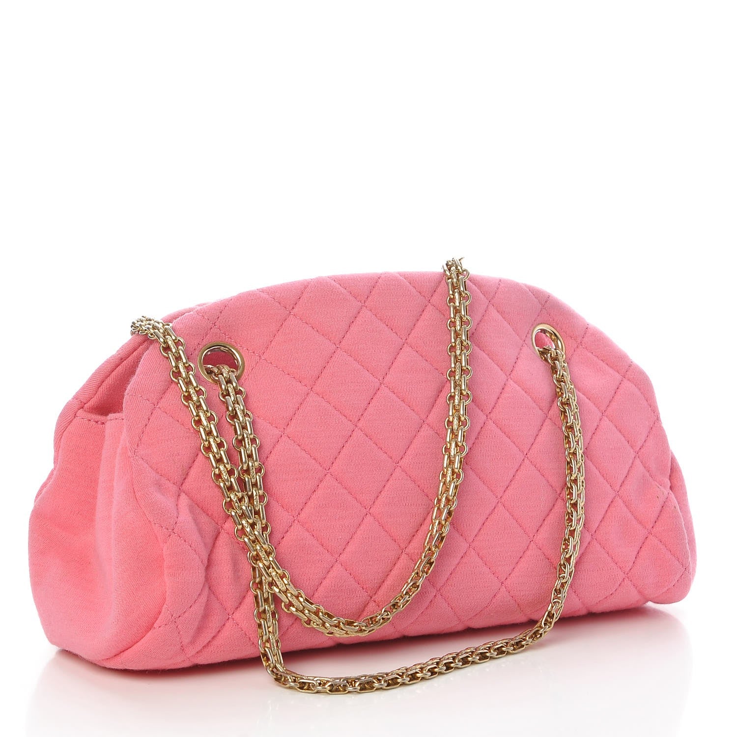 Chanel Jersey Quilted Small Just Mademoiselle Pink 3 of 12