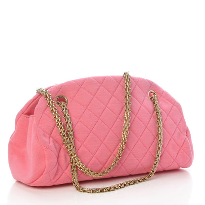 Chanel Jersey Quilted Small Just Mademoiselle Pink 3 of 12