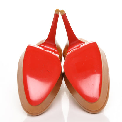 Christian Louboutin Kid Bianca 140 Pumps 40 Cuoio 5 of 7