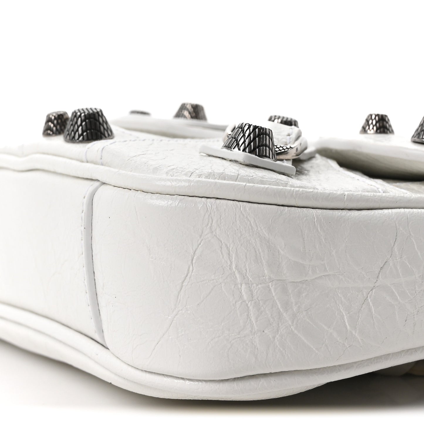 Agneau Arena Small Le Cagole Sling Bag Optic White