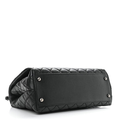 Chanel Caviar Quilted Small Coco Handle Flap Black 5 of 10