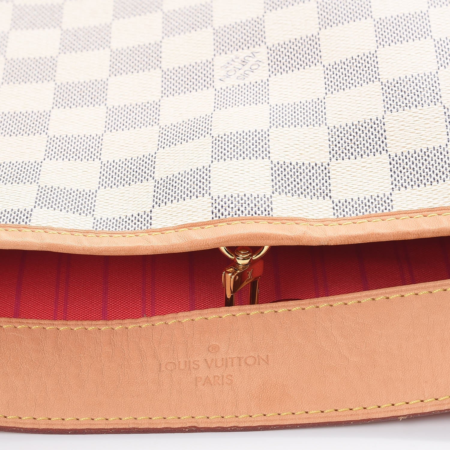 Louis Vuitton Damier Azur Delightful MM Pink 8 of 11