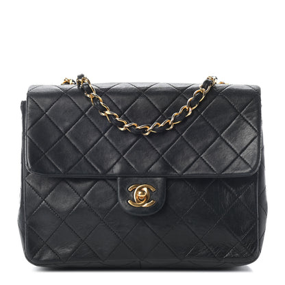 Chanel Lambskin Quilted Small Single Flap Black 1 of 9
