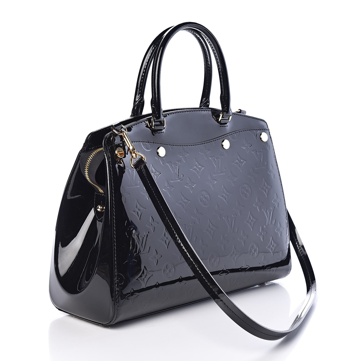 Louis Vuitton Vernis Brea MM Black 3 of 8