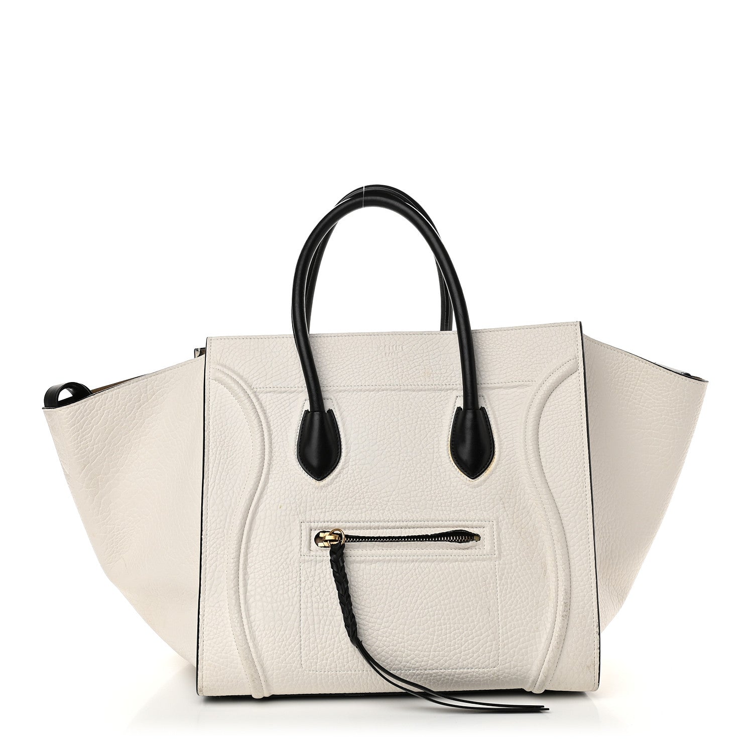 Celine Bullhide Medium Phantom Luggage White 1 of 15
