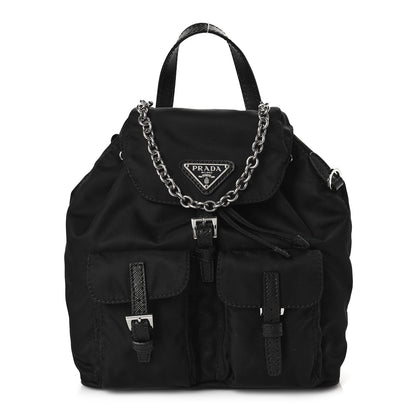 Prada Nylon Vela Mini Crossbody Backpack Black 1 of 8