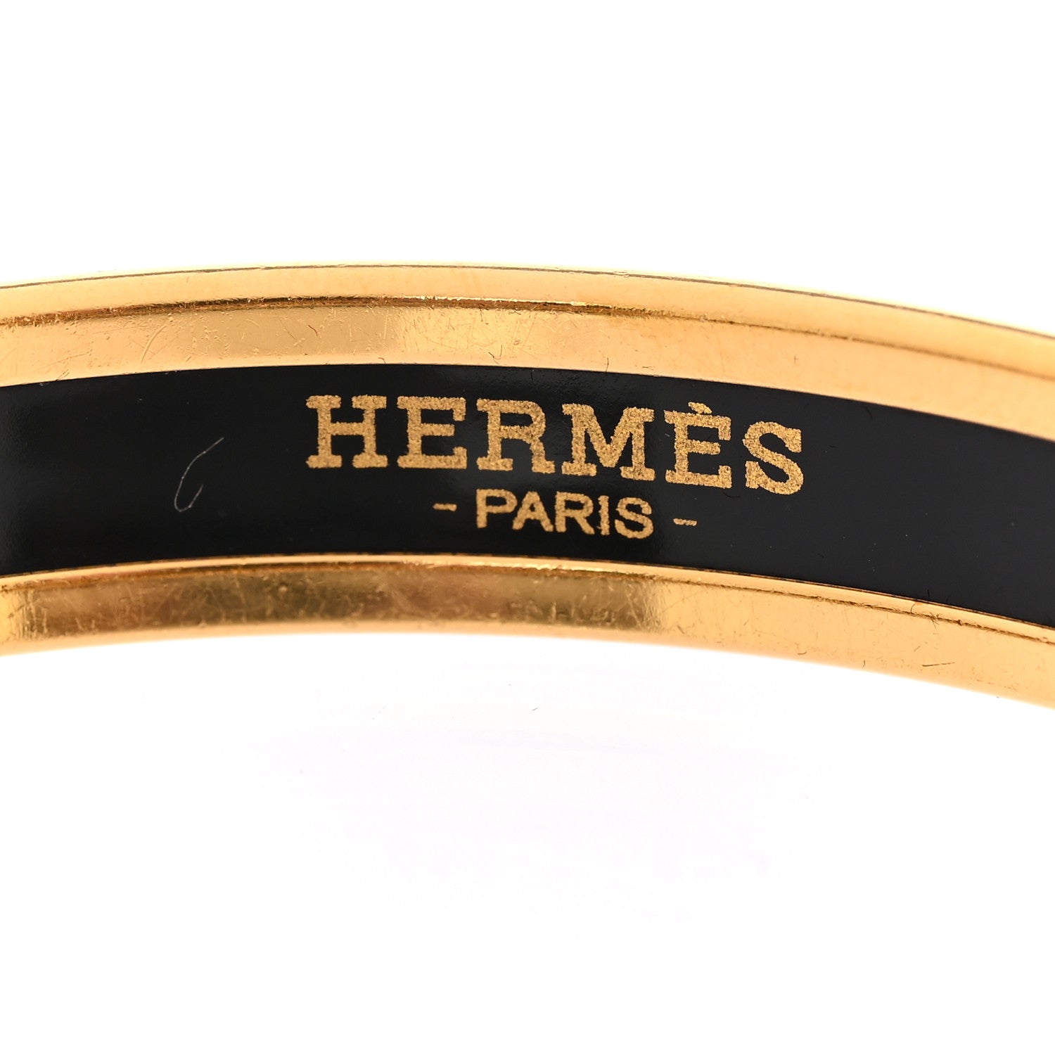 Hermes Enamel Printed Narrow Bracelet 65 4 of 5