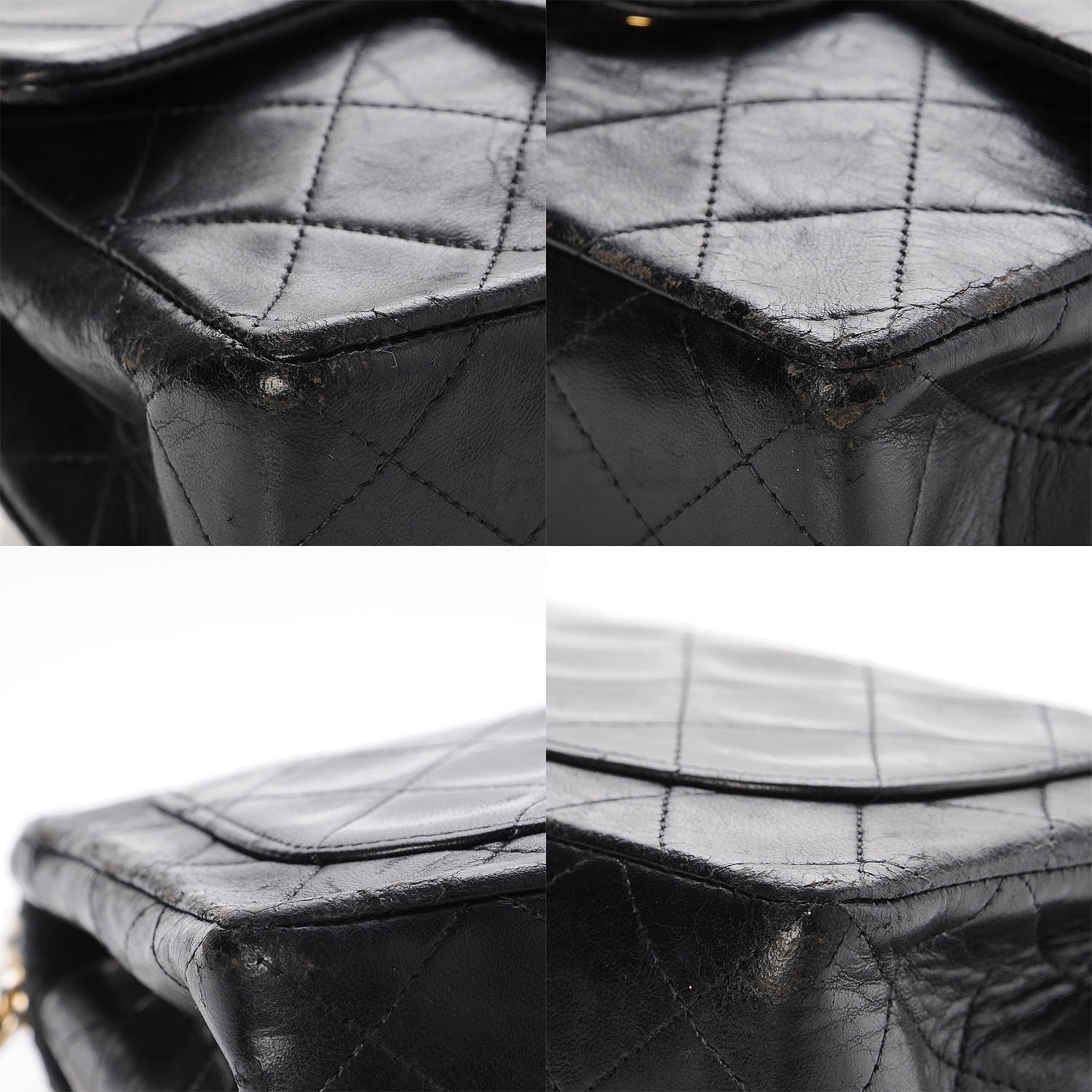 Chanel Lambskin Quilted Mini Square Flap Black 7 of 11