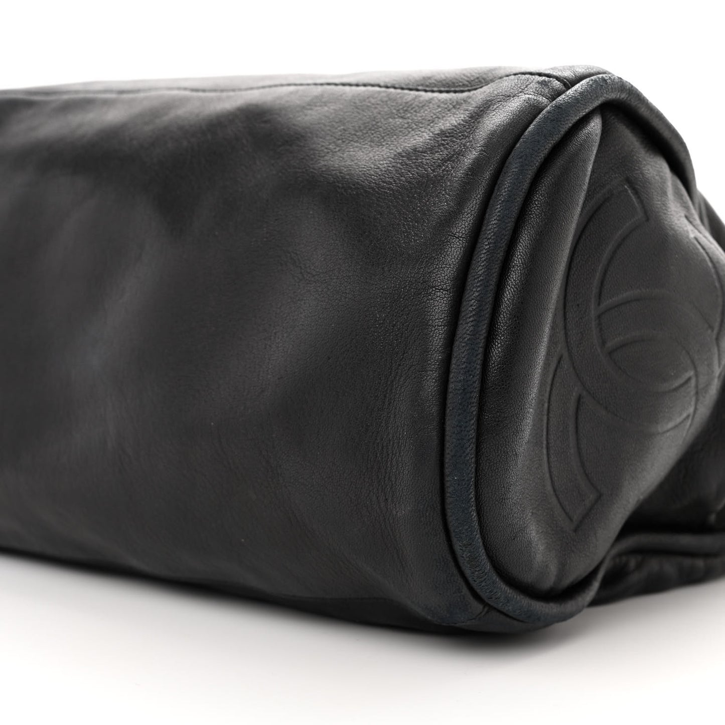 Lambskin Large Ultimate Soft Tote Black