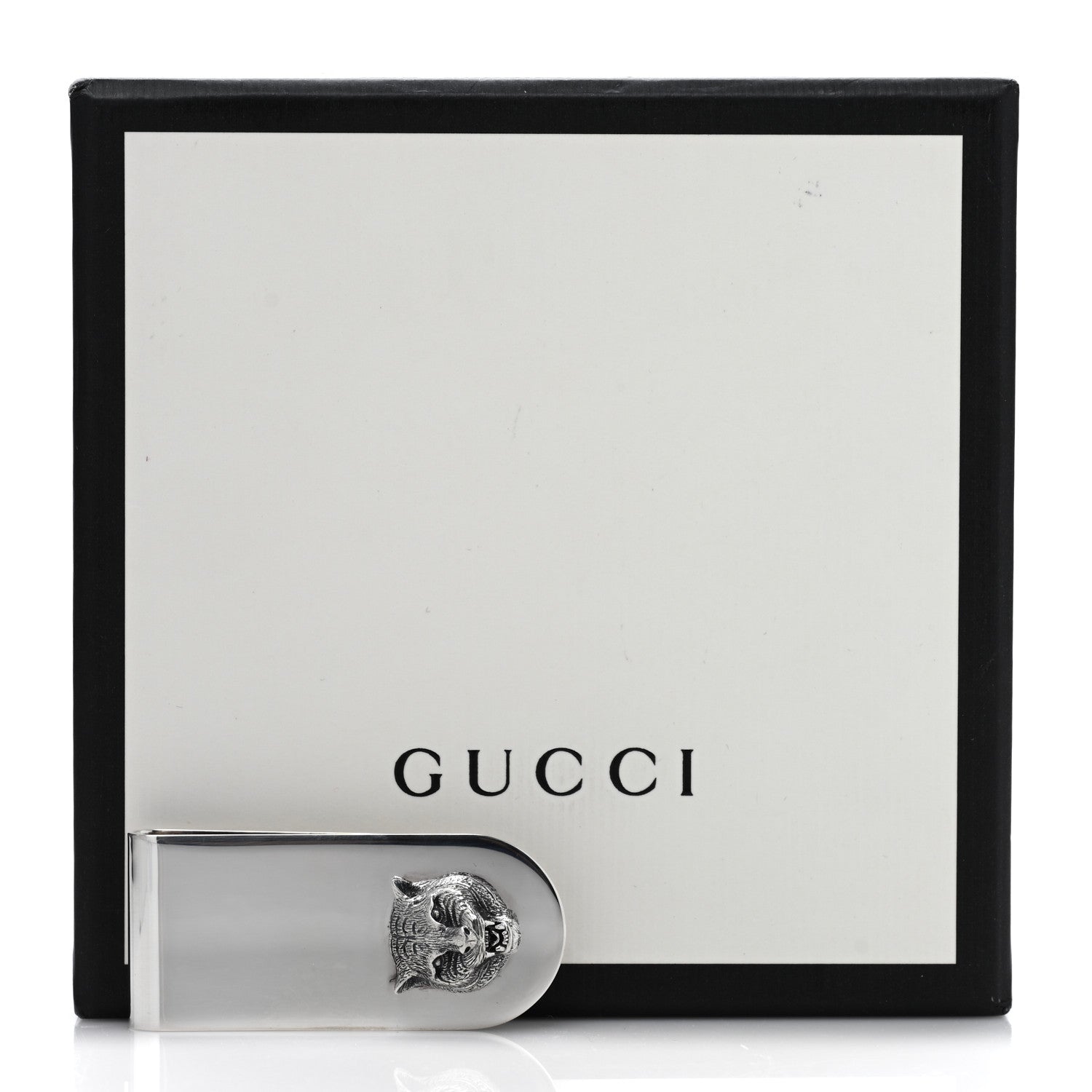 Gucci Sterling Silver Tiger Head Money Clip 4 of 4