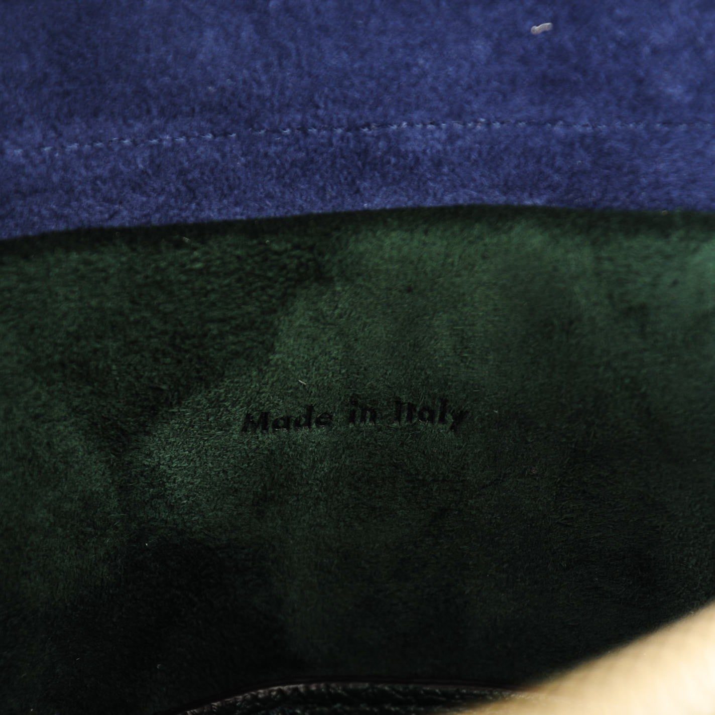 Goatskin Smooth Calfskin Mini Belt Bag Dark Green