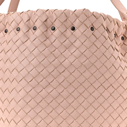 Bottega Veneta Nappa Intrecciato Drawstring Tassel Bucket Pink 15 of 23