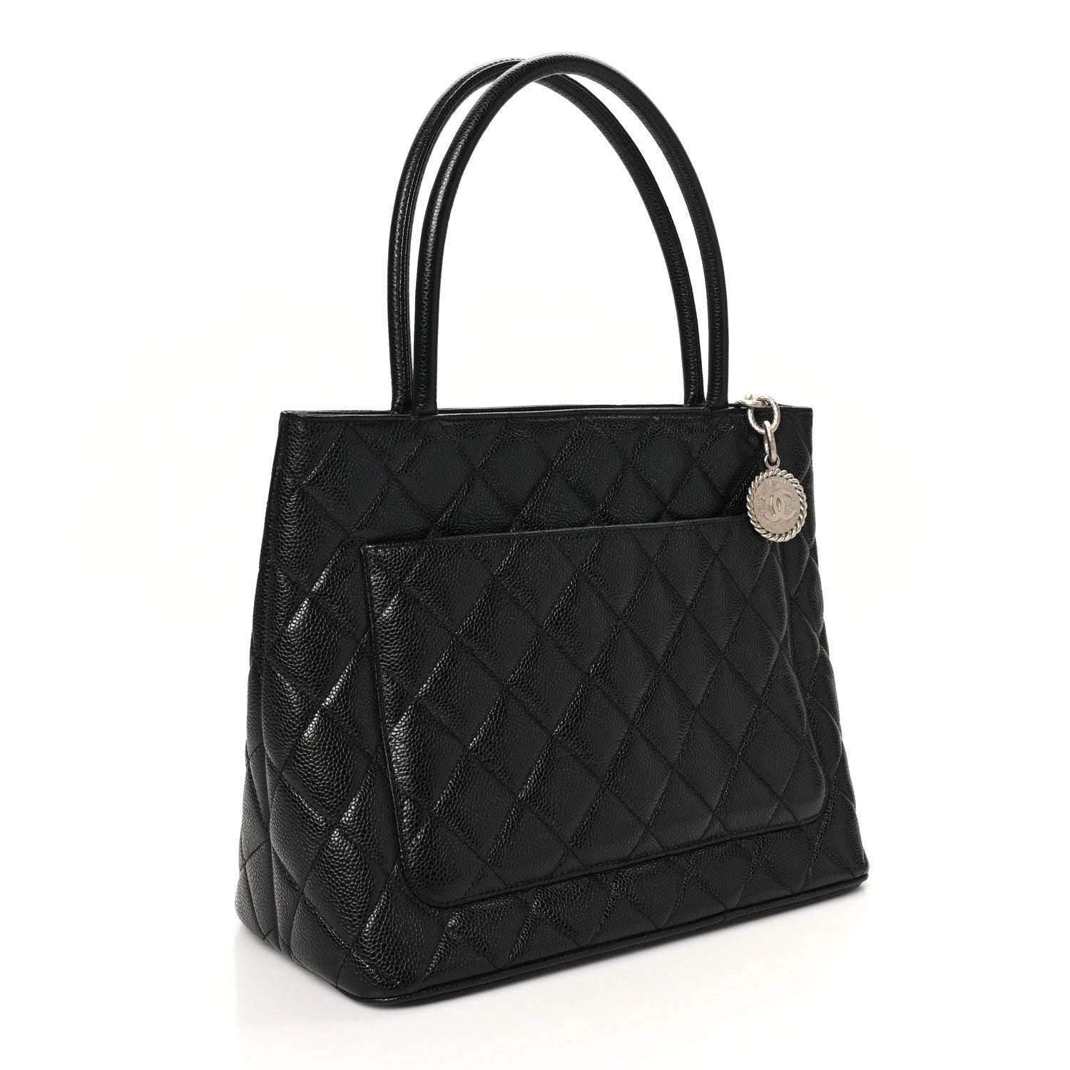 Chanel Caviar Quilted Medallion Tote Black 3 of 11