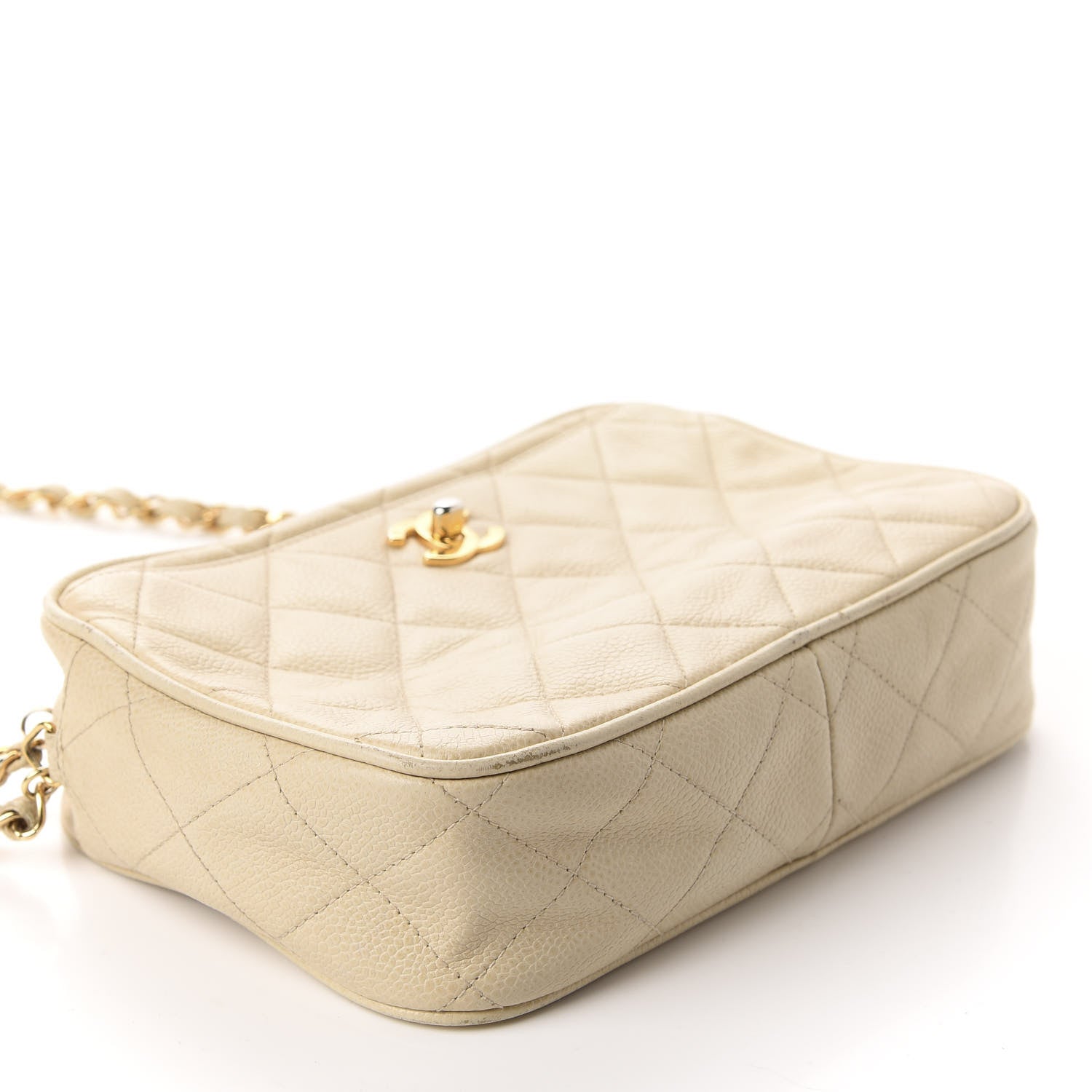 Chanel Caviar Quilted Camera Case Beige Clair 4 of 16