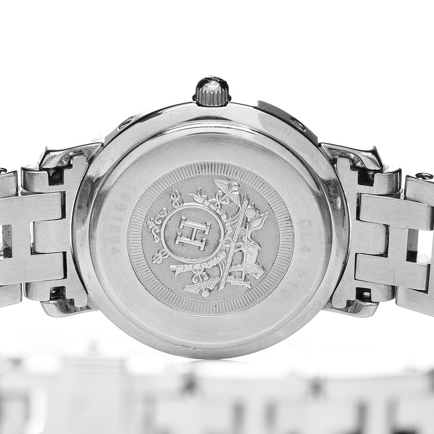 Stainless Steel Pink Mother of Pearl 24mm Clipper Quartz Watch