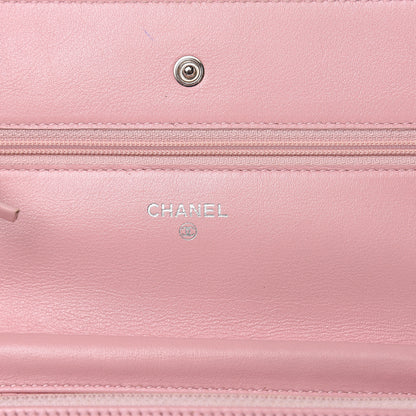 Chanel Caviar Timeless CC Wallet On Chain WOC Pink 7 of 12