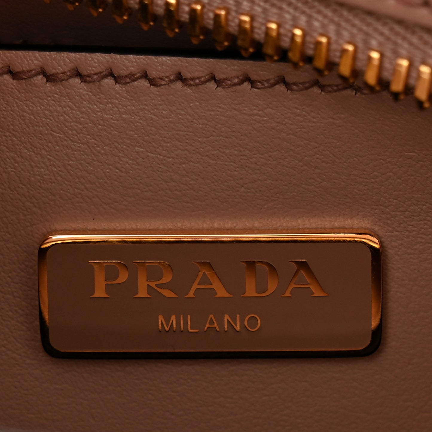 Saffiano Soft Calfskin Mini Zippered Tote Cipria