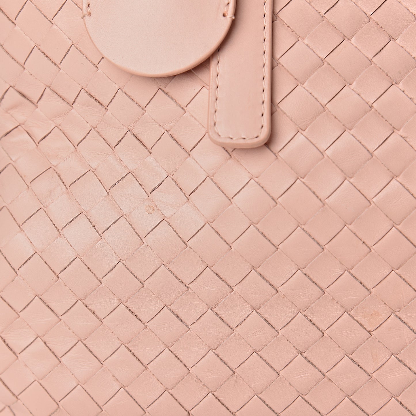 Nappa Intrecciato Medium Roma Tote Flamingo