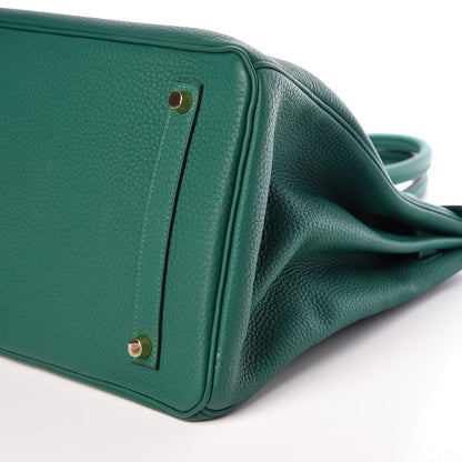 Hermes Togo Birkin 35 Malachite 9 of 9