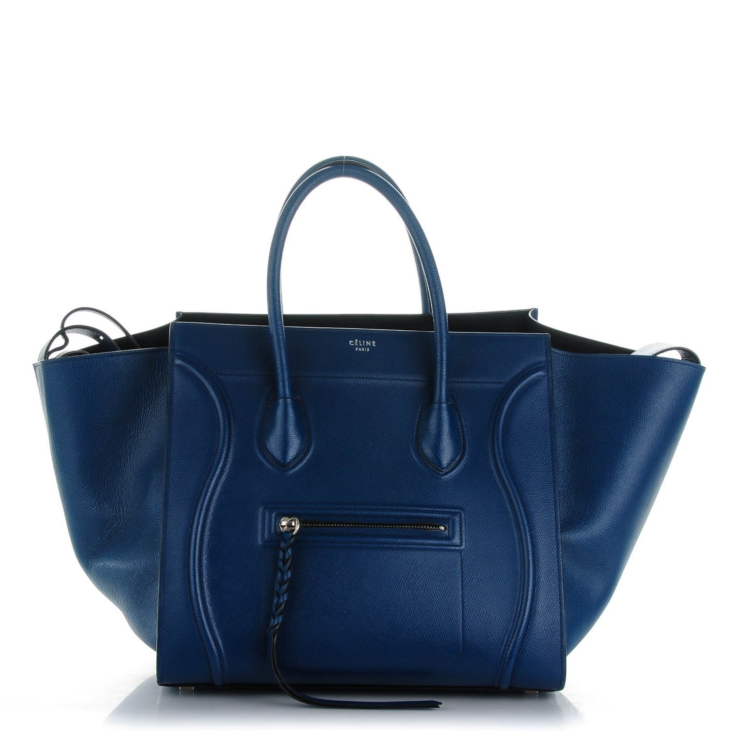 Grained Calfskin Medium Phantom Luggage Indigo
