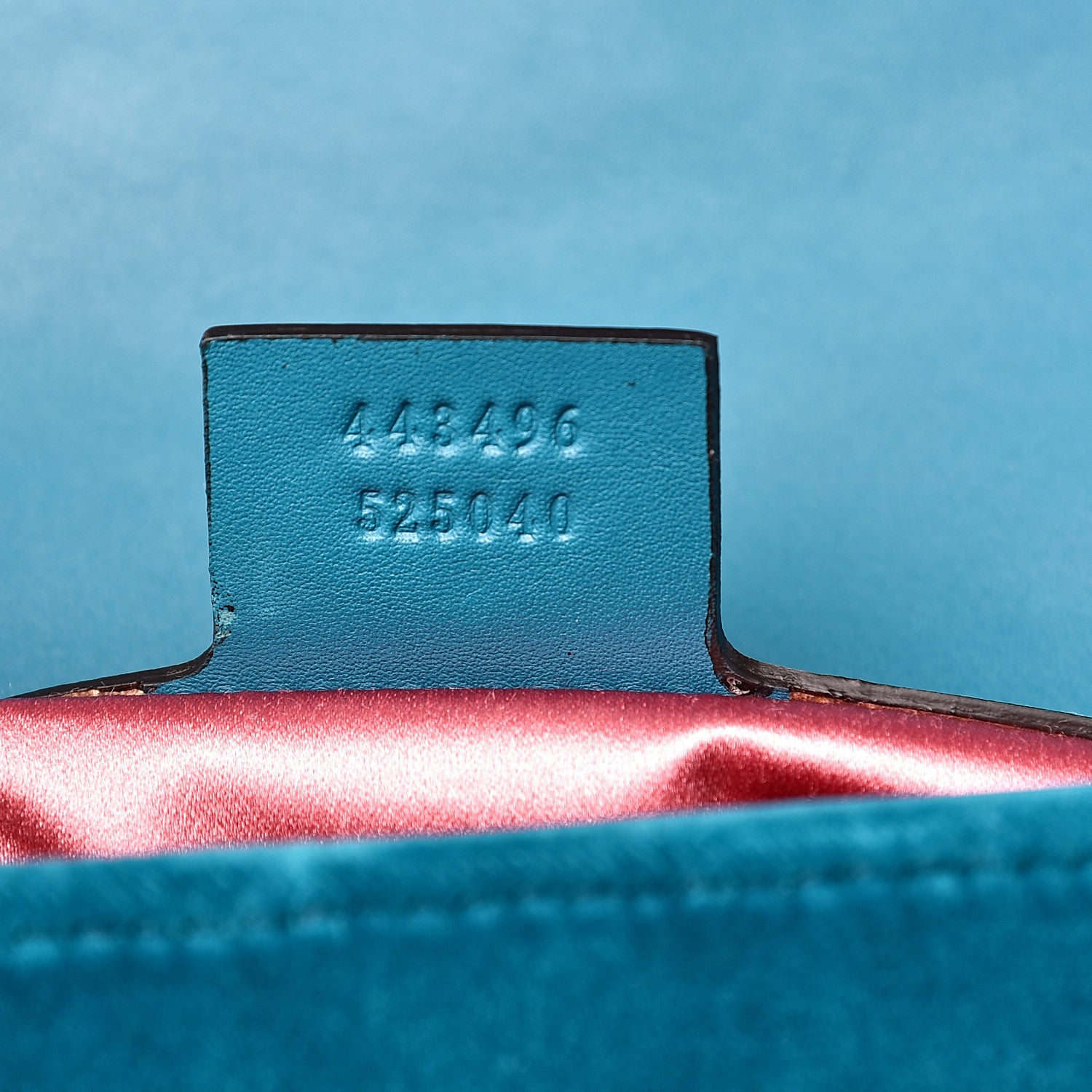 Gucci Velvet Matelasse XXV Embroidered Medium GG Marmont Shoulder Bag Pavone Cyan 6 of 11