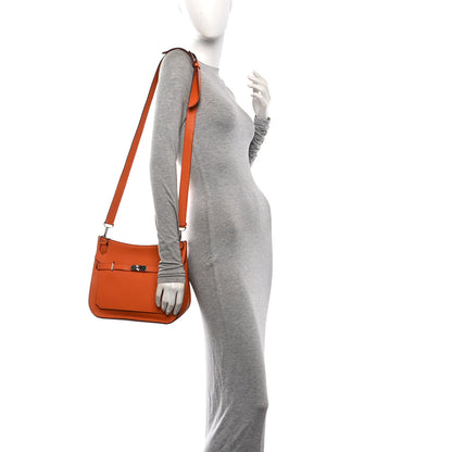 Hermes Taurillon Clemence Jypsiere 28 Orange 2 of 10