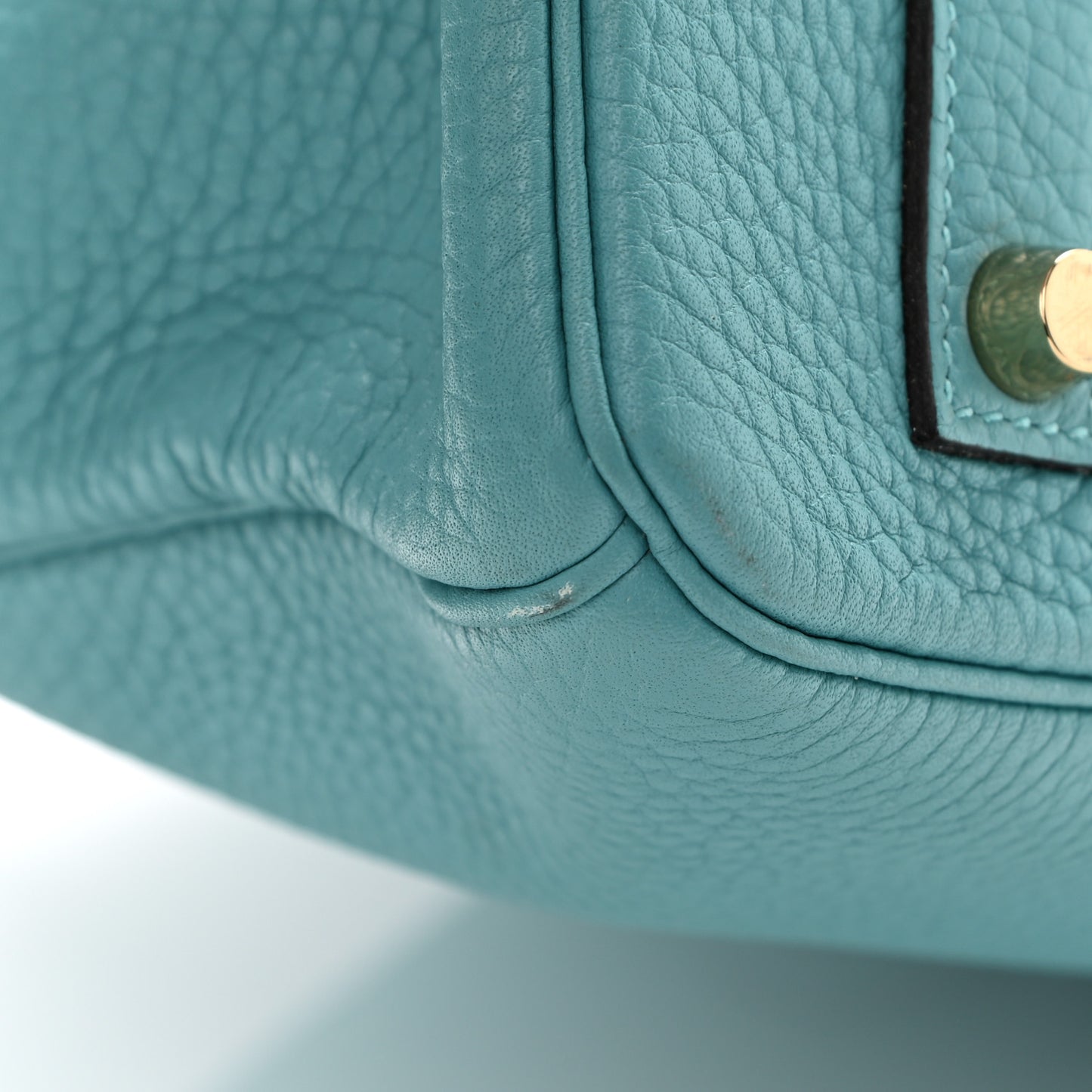 Taurillon Clemence Birkin 35 Bleu Saint Cyr