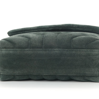 Saint Laurent Croute Velour Y Quilted Monogram Toy Loulou Crossbody Bag Dark Forest 6 of 6