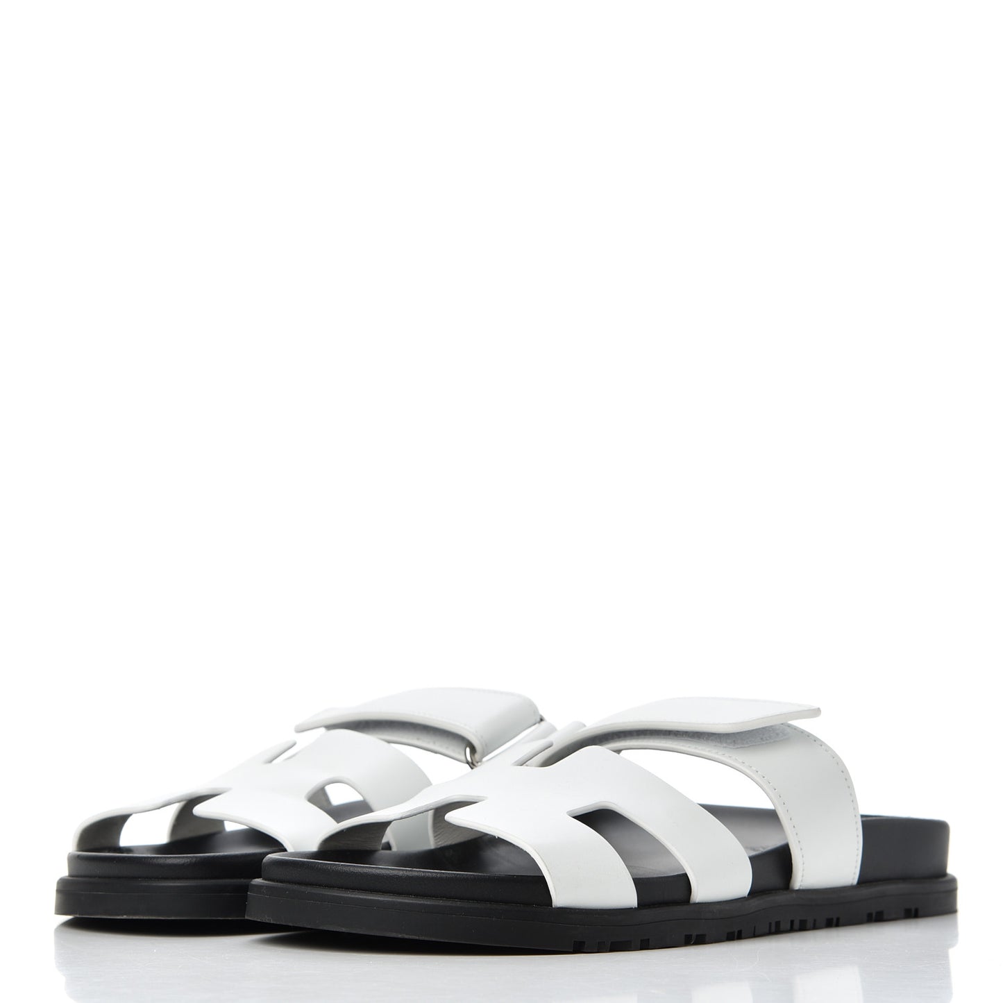 Calfskin Womens Chypre Sandals 38 White