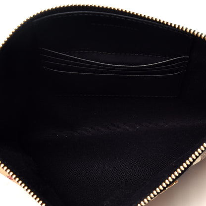Burberry Haymarket Check Peyton Crossbody Clutch Bag Black 5 of 10