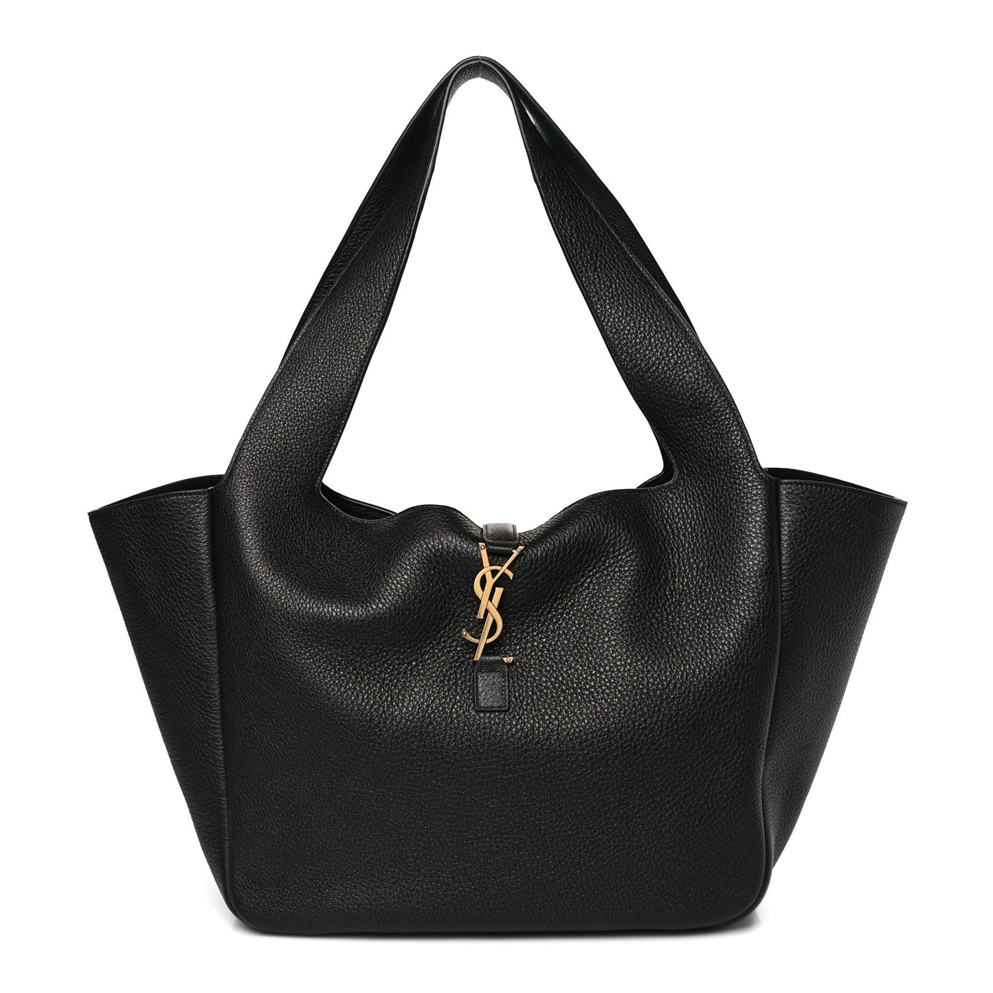 Grained Deerskin Bea Tote Black