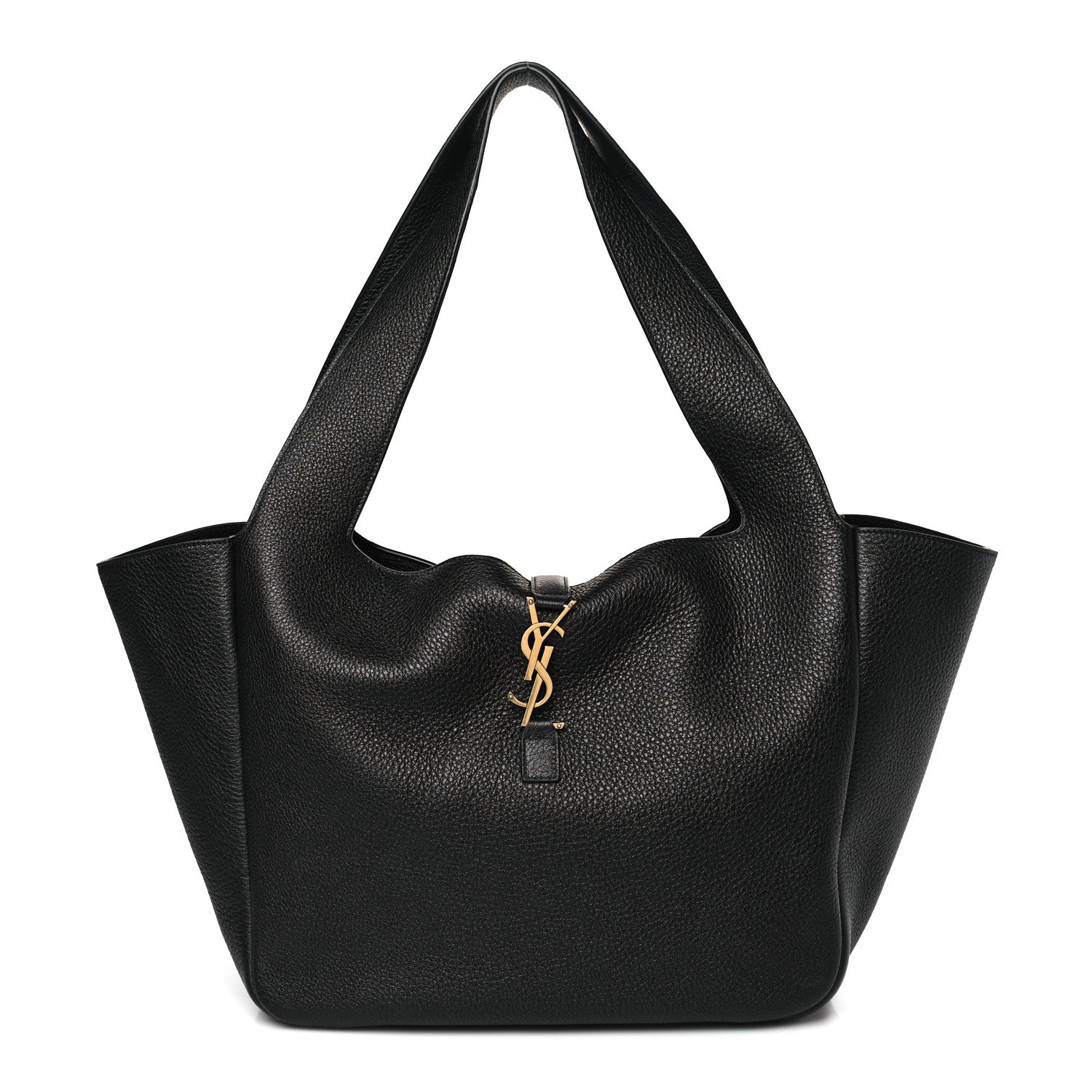 Saint Laurent Grained Deerskin Bea Tote Black 1 of 9