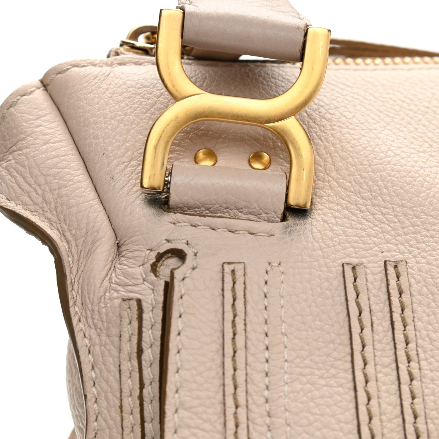 Chloe Calfskin Medium Marcie Satchel Powder Beige 11 of 17