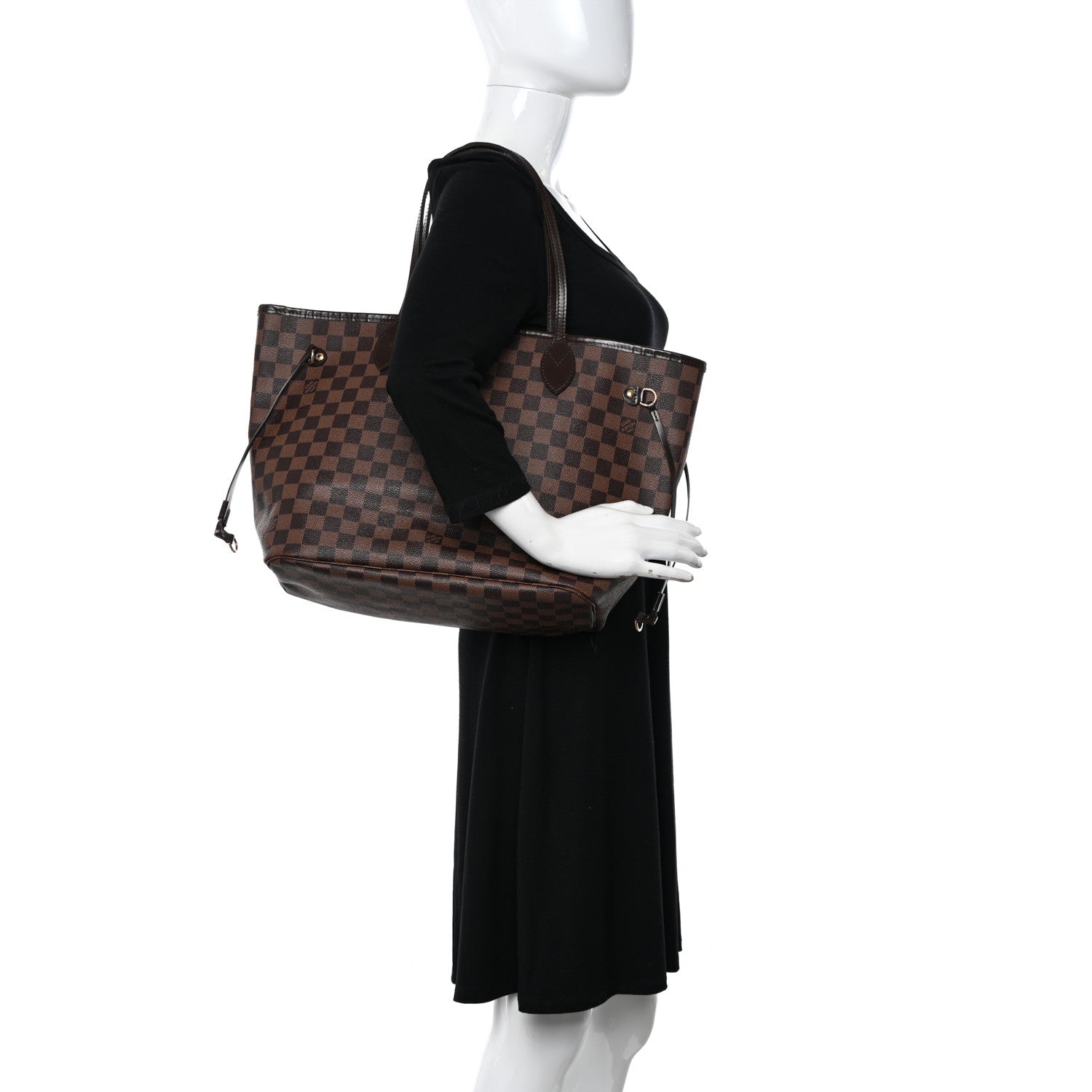 Louis Vuitton Damier Ebene Neverfull MM 2 of 10