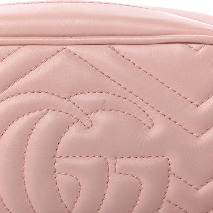 Gucci Calfskin Matelasse Mini GG Marmont Chain Shoulder Bag Perfect Pink 12 of 12