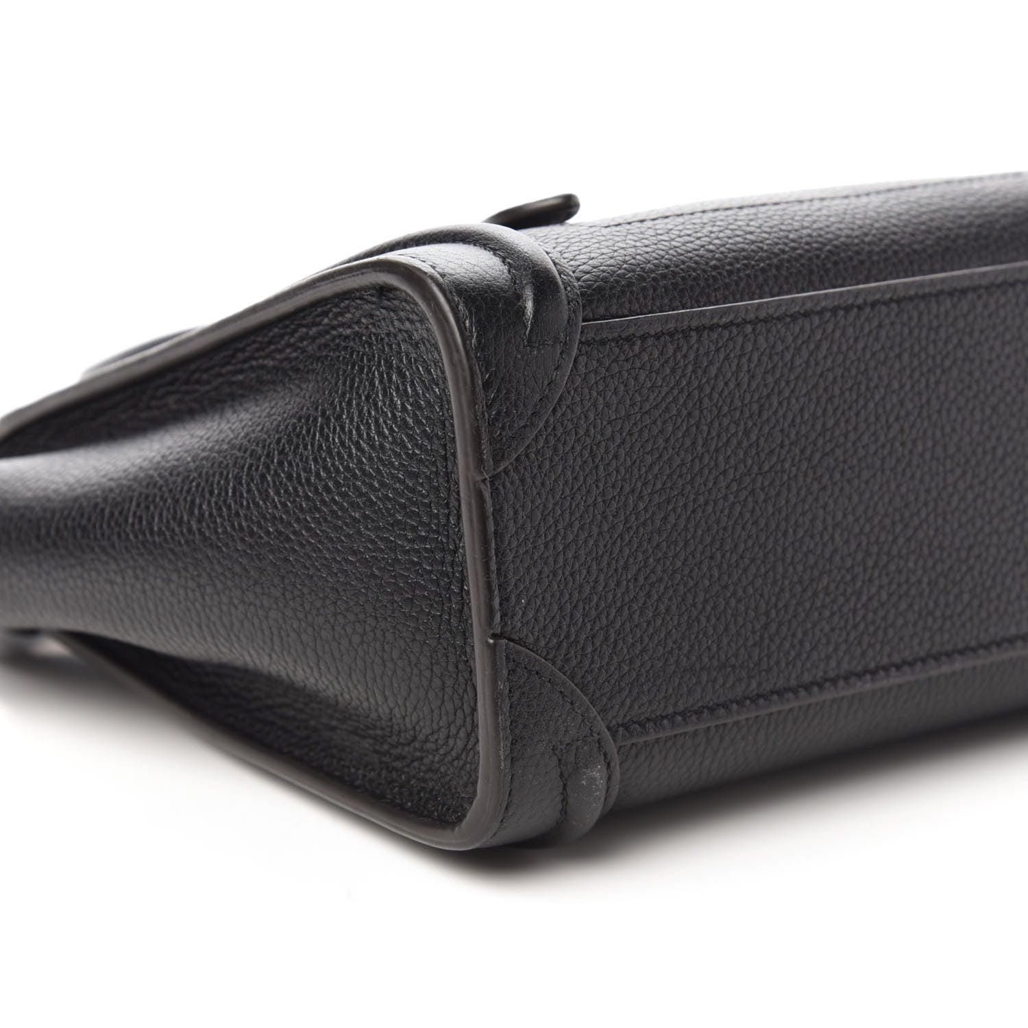 Celine Drummed Calfskin Nano Luggage Black 6 of 9