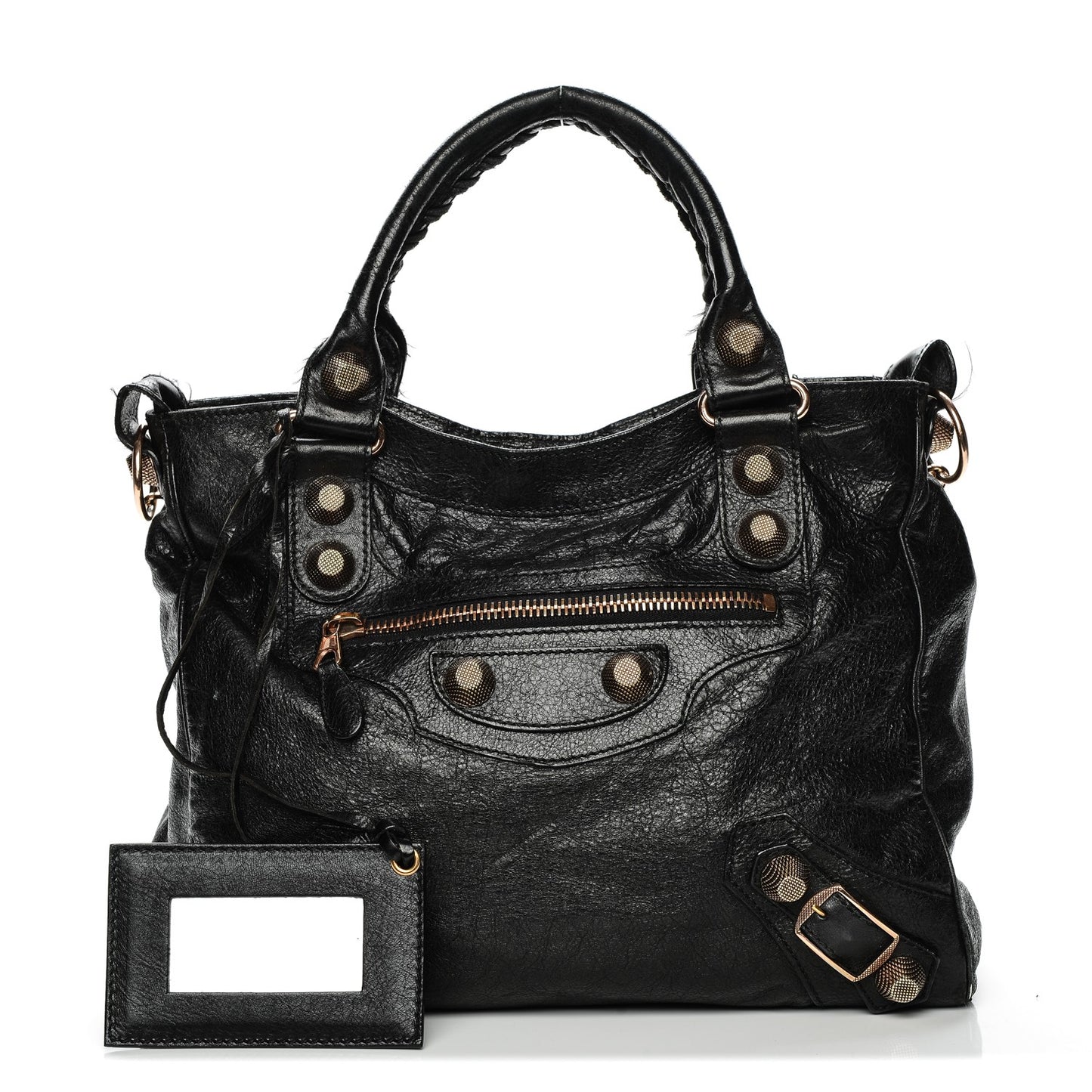 Agneau Giant 21 Rose Gold Hardware Velo Black