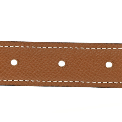 Hermes Swift Epsom 24mm Mini H Belt 70 28 Black Gold 5 of 6