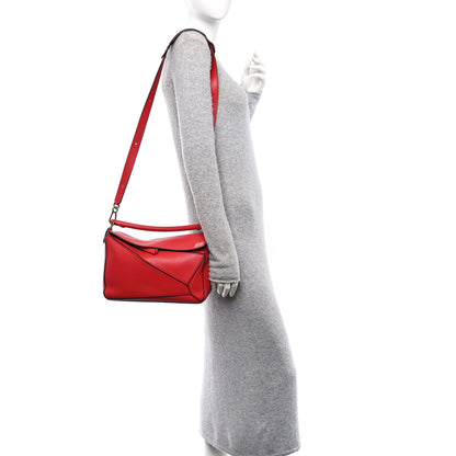 Loewe Calfskin Medium Puzzle Bag Scarlet 2 of 10