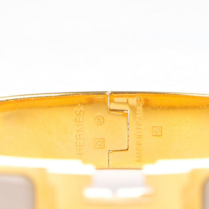 Hermes Enamel Narrow Clic Clac H Bracelet PM Creme 2 of 10
