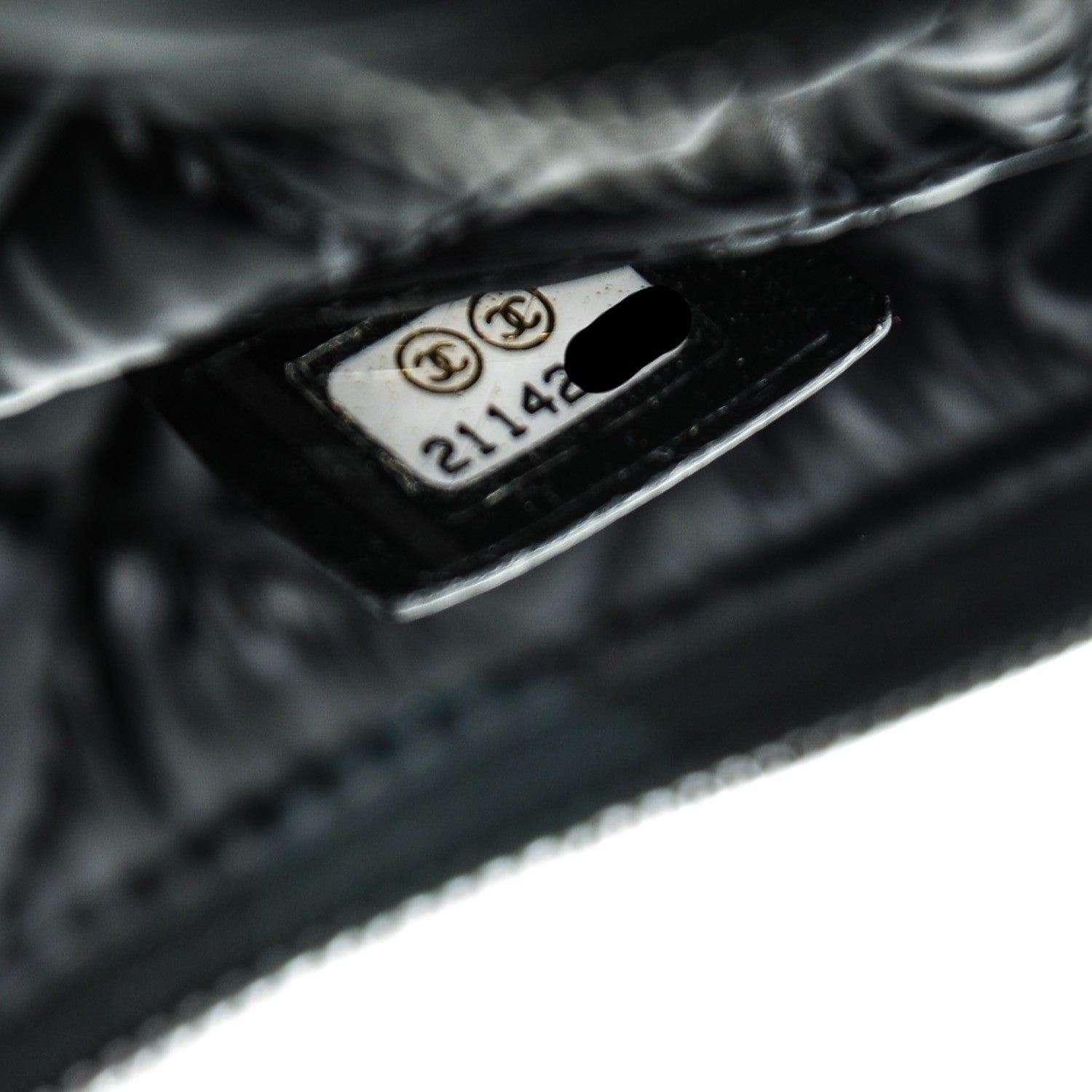 Chanel Lambskin Quilted Medium Boy Cosmetic Case Black 7 of 7