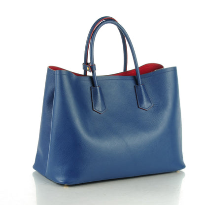 Prada Saffiano Cuir Medium Double Bag Inchiostro 3 of 7