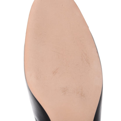 Chanel Lambskin Patent Cap Toe Ballerina Flats 38.5 Black 7 of 11